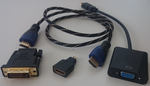 (Mini) HDMI Adapter auf DVI und VGA RGB