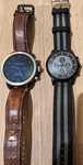 Fossil Q Explorist neben Fossil Hybrid HR