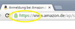 https Verschlüsselung der Anmeldung bei amazon.de